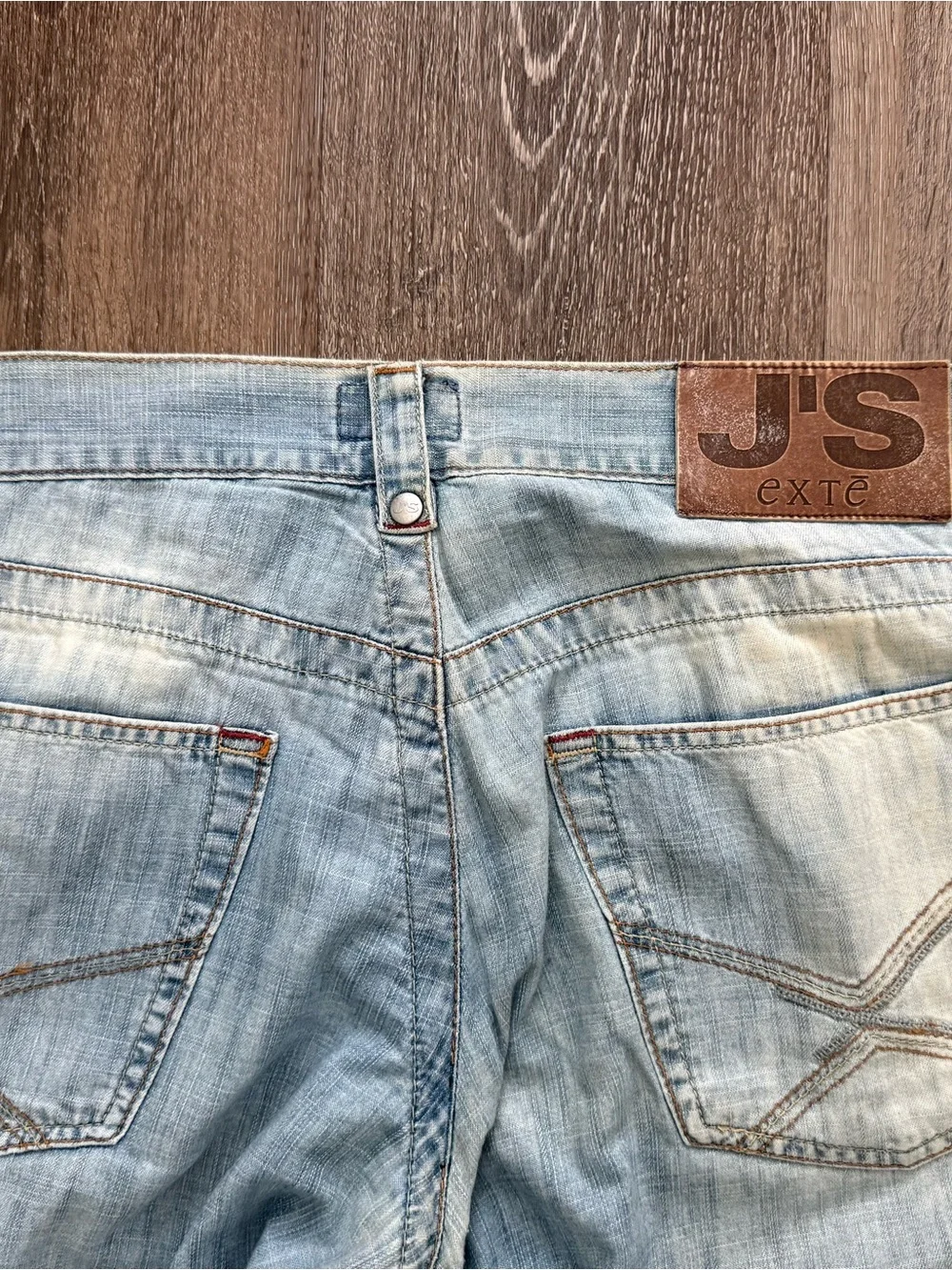 Vintage J'S Exte Y2K Made in Italy Light Blue Bootcut Men’s Lightweight Jeans